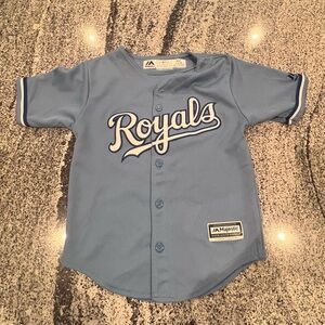 Majestic Kids Baby Blue Royals Jersey